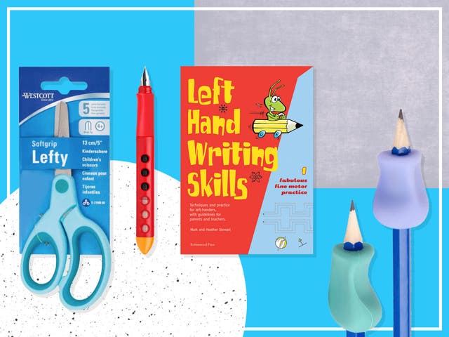 <p>Remember, lefties push the nib of a pen or pencil across the page rather than pull it</p>